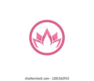 Beauty Vector Lotus flowers logo Template