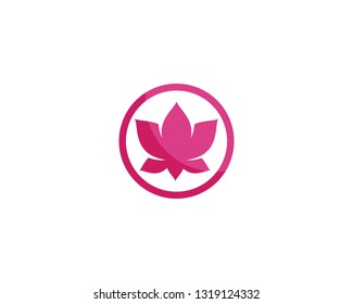 Beauty Vector Lotus flowers logo Template