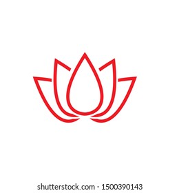 Beauty Vector Lotus flowers logo Template icon
