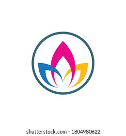 Beauty Vector Lotus flowers logo Template icon