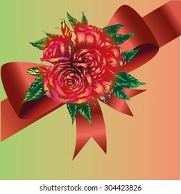the beauty vector roses