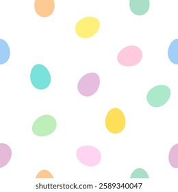Beauty of Vibrant Easter Eggs Colored with Natural Dyes, Seamless pattern