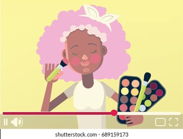 Beauty vlogger concept