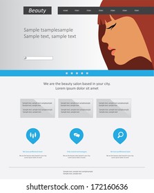 Beauty website template
