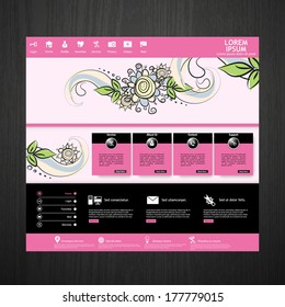 beauty website template 