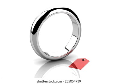 The beauty wedding ring.Vector illustration.