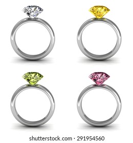 The beauty wedding ring.Vector illustration.