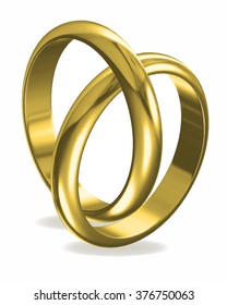 The beauty wedding ring.Vector illustration.