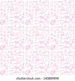 Beauty & wellness background pattern