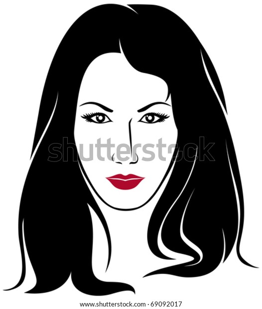 Beauty Woman Face Stock Vector Royalty Free 69092017