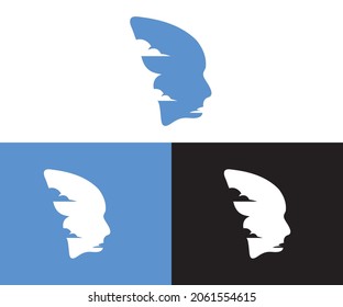 Beauty Woman Face logo design template