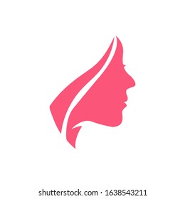 Beauty woman face,Logo design for cosmetic,spa aesthetic,vector