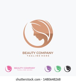 Beauty Woman Fashion Logo Design Template Simple Inspiration for Your Business Company. Element Web. Vector Eps10 Editable