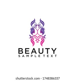 Beauty Woman Fashion Logo Design Template Simple Inspiration for Your Business Company. Element Web. Vector Eps10 Editable womans hair style stylized sillhouette, beauty salon logo template