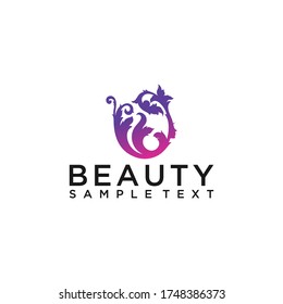 Beauty Woman Fashion Logo Design Template Simple Inspiration for Your Business Company. Element Web. Vector Eps10 Editable womans hair style stylized sillhouette, beauty salon logo template