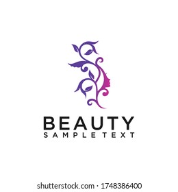 Beauty Woman Fashion Logo Design Template Simple Inspiration for Your Business Company. Element Web. Vector Eps10 Editable womans hair style stylized sillhouette, beauty salon logo template