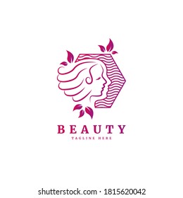 Beauty Woman Fashion Logo Elegant Logo Stock Vector (Royalty Free ...