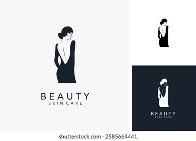 Beauty woman fashion skincare logo design