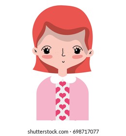 beauty woman with hairstyle desiand and blouse