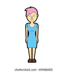 beauty woman with hairstyle design
