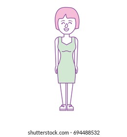 beauty woman with hairstyle design