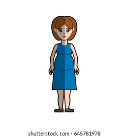 beauty woman with hairstyle and elegant dress