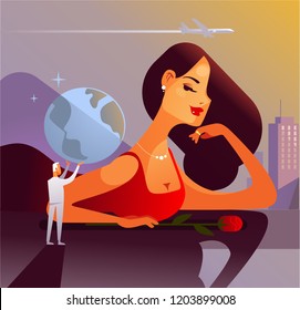 Beauty woman illustration