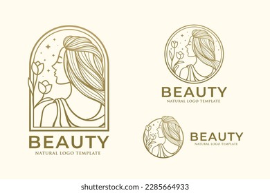 Design-Vorlage für Beauty-Line-Logos