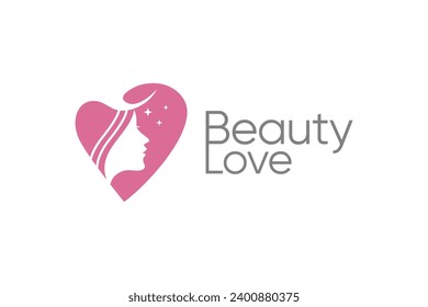 Beauty woman logo design element vector icon idea with creative concept style