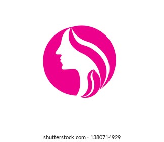 Beauty Woman Logo Template - Vector
