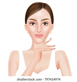 Beauty woman vector illustration