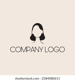 Beauty woman vector logo for salon