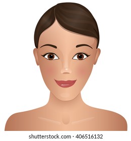 Beauty. Woman's face.