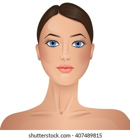 Beauty. Woman's face.