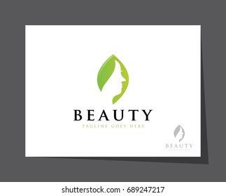 beauty women face logo icon vector template