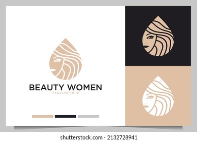 beauty women logo design. good use for salon or spa