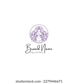 beauty women logo design. good use for spa, salon and fashion logo