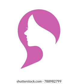 Beauty women logo template. Good for hairstyle, spa, skin care company.