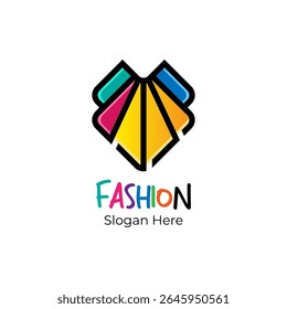 Beauty women's dress fashion logo design. Women's clothing logo inspiration.