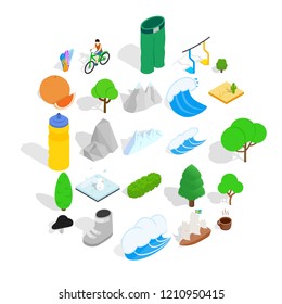 Beauty of the world icons set. Isometric set of 25 beauty of the world vector icons for web isolated on white background