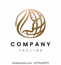 Beauty World Logo design Icon