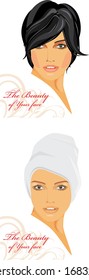 The beauty of Your face. Vector
