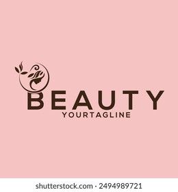 beauty yourtagline design  this vector for other uese.