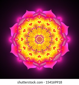Beautyful Abstract Mandala Background Vector format 