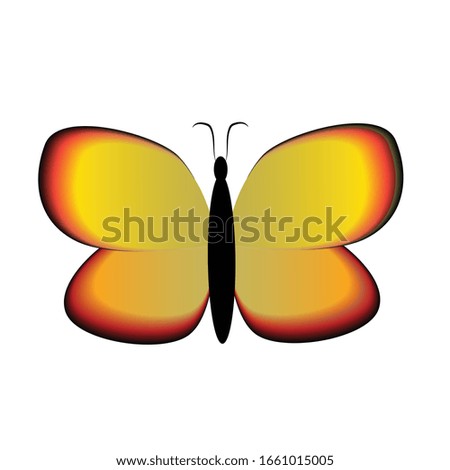beautyful Butterfly icon ,isolate,vector, illustrator,