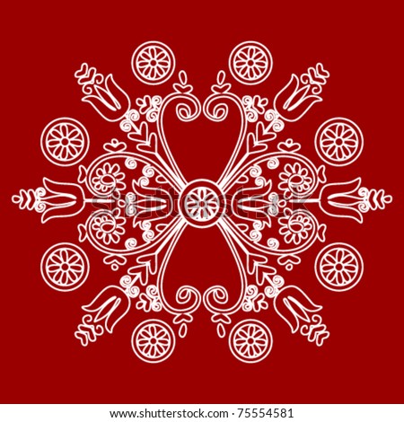 beautyful easter flower motif