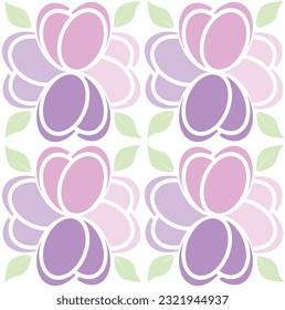 beautyful flowers a simple pattern 