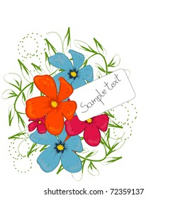 beautyfull flower border for text