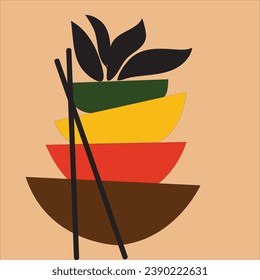 abstracto de arte de diseño vectorial hermoso
