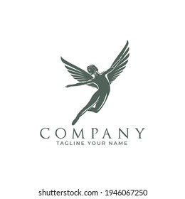 Beautyfull Winged Fairy Luxury Logos